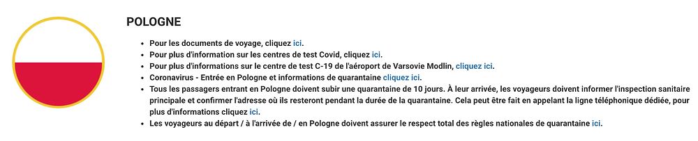 Ryanair demande-t-elle le test ? - NON pour la Pologne - H@rd Ryanair demande-t-elle le test ? - NON pour la Pologne - H@rd