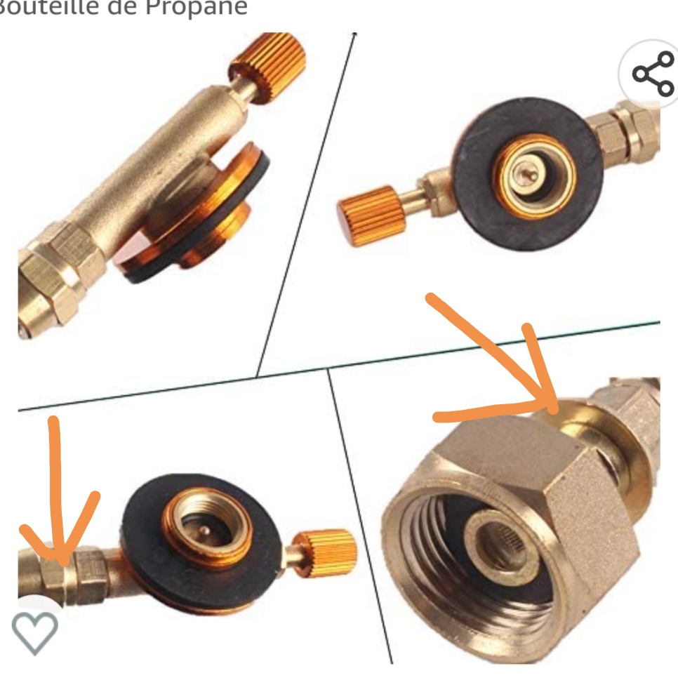 Adaptateurs de cartouches à valve et perçables pour votre réchaud à gaz 