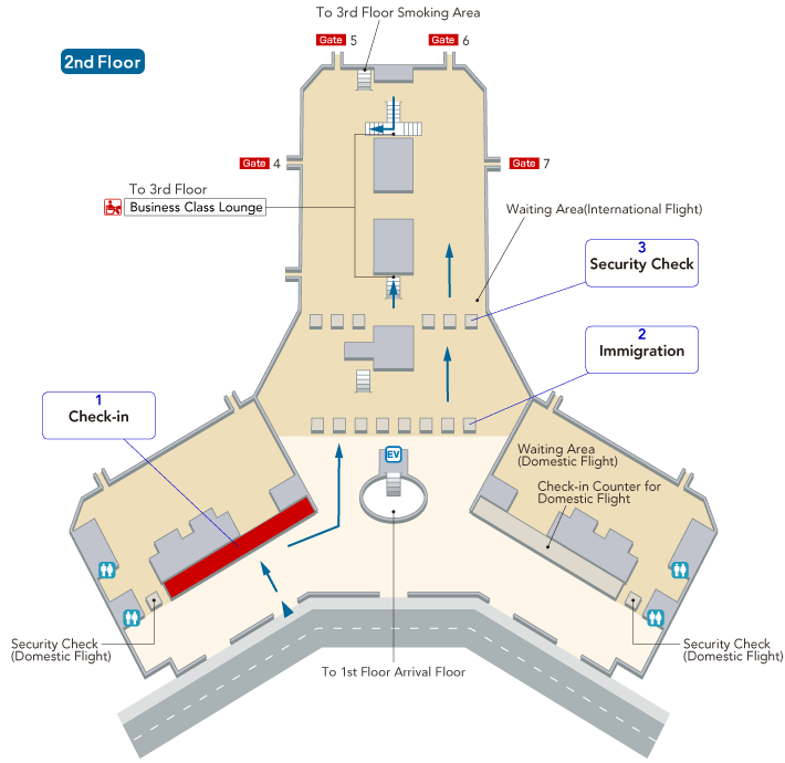 noi bai airport terminal map