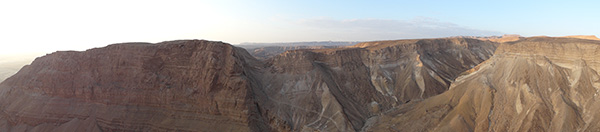 Panorama en haut de la forteresse de Massada - Marie-Ed
