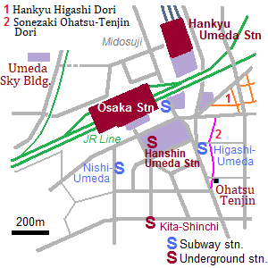 Umeda map