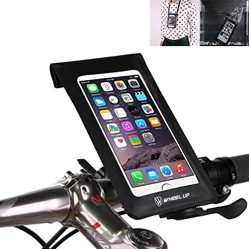 Sac de guidon de vélo, XPhonew étanche ultra mince Coque de téléphone/ téléphone écran tactile Sac étanche support vélo pour téléphone portable pour iPhone XS MAX XR 8 7 Plus Smartphone jusqu' à 6''