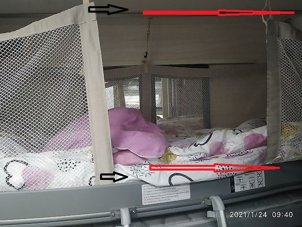 Pose du filet anti chute lits superposés - Forum Camping-car