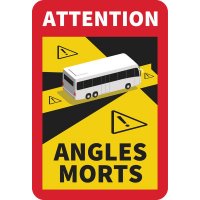 Panneau angles morts pour bus