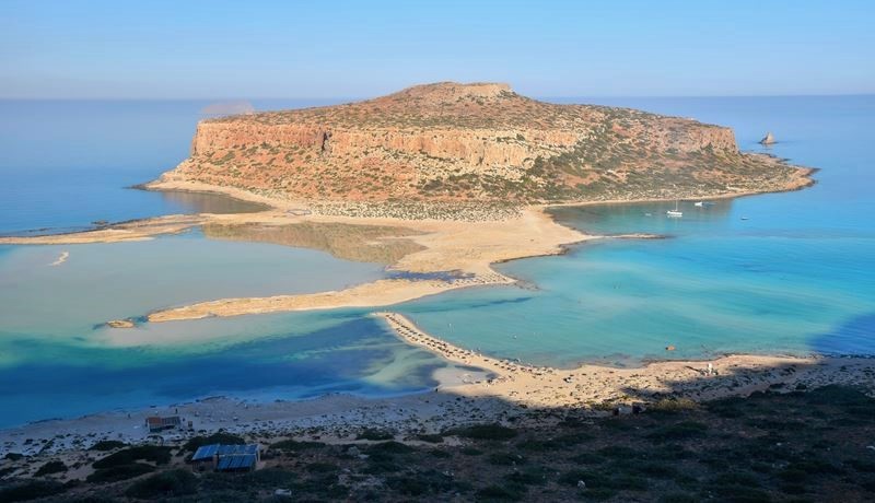 L'île de Tigani, les lagons et la plage de Balos