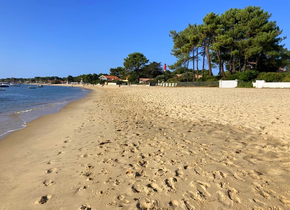 Plage du Cap Ferret hors saison en début de matinée