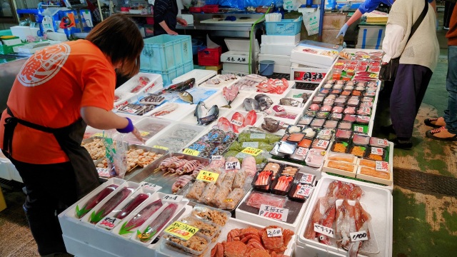 le marché de gros aux produits de la mer de Shiogama